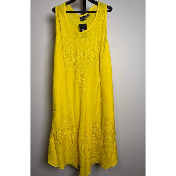 Women Ladies Sleeveless Tie-dye Beach Summer Sundress
Flare Asymmetrical Design - Picture 1 of 4